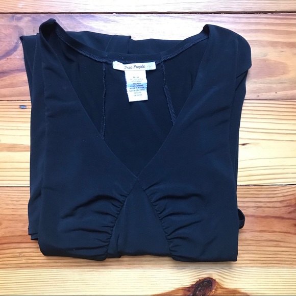 Free People Midi Black Dress, EUC, M - Picture 11 of 13